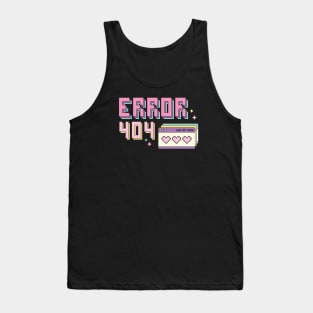 Error 404 Love Not Found Love Sucks Anti Valentines Love Tank Top
